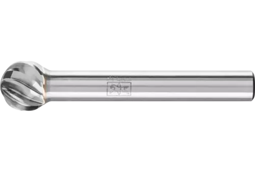 Wysokowydajny trzpień frezarski ze stopów twardych INOX kulisty KUD Ø 10 × 09 mm trzpień Ø 6 mm do stali nierdzewnej 1