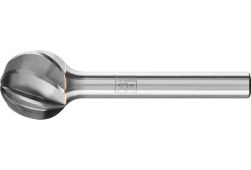 Wysokowydajny trzpień frezarski ze stopów twardych ALU kulisty KUD Ø 16 x 14 mm, trzonek Ø 6 mm do aluminium / metalu 1