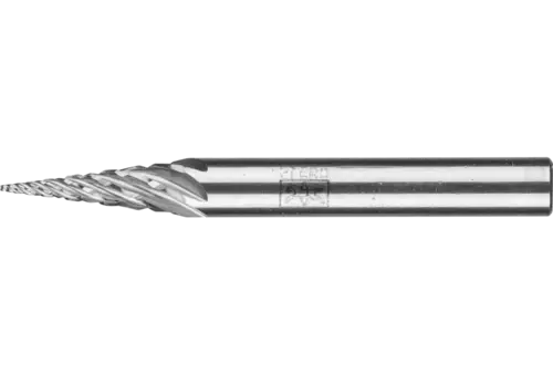Wysokowydajny trzpień frezarski ze stopów twardych STEEL kształt kropli SKM Ø 06 × 18 mm trzpień Ø 6 mm do stali 1