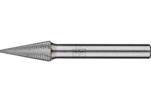 Wysokowydajny trzpień frezarski ze stopów twardych MICRO kształt ostrostożkowy SKM Ø 08 × 20 mm trzpień Ø 6 mm 1