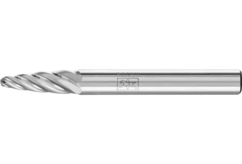 Wysokowydajny trzpień frezarski ze stopów twardych INOX kształt drzewa RBF Ø 06 × 18 mm trzpień Ø 6 mm do stali nierdzewnej 1