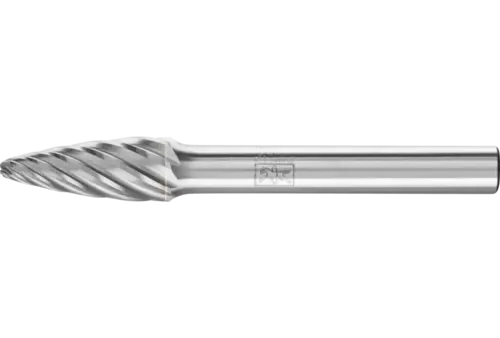 Wysokowydajny trzpień frezarski ze stopów twardych INOX kształt drzewa RBF Ø 08 × 20 mm trzpień Ø 6 mm do stali nierdzewnej 1