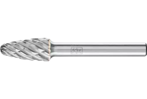 Wysokowydajny trzpień frezarski ze stopów twardych STEEL kształt drzewa RBF Ø 10 × 20 mm trzpień Ø 6 mm do stali 1