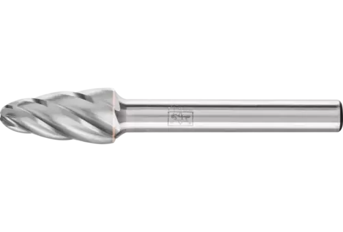 Wysokowydajny trzpień frezarski ze stopów twardych ALU, kształt stożkowy RBF Ø 10 x 20 mm, trzonek Ø 6 mm do aluminium / metalu 1