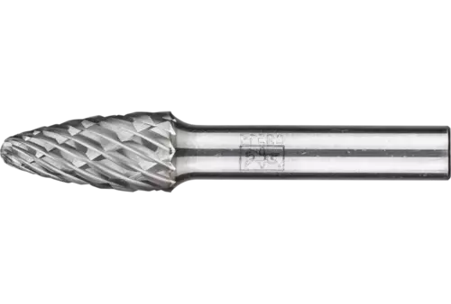Wysokowydajny trzpień frezarski ze stopów twardych CAST kształt drzewa RBF Ø 12 × 25 mm trzpień Ø 8 mm do żeliwa 1