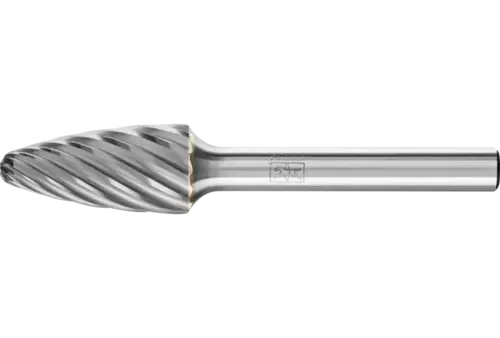 Wysokowydajny trzpień frezarski ze stopów twardych INOX kształt drzewa RBF Ø 12 × 25 mm trzpień Ø 6 mm do stali nierdzewnej 1