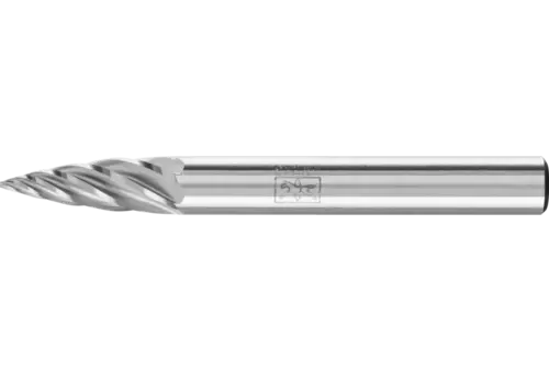 Wysokowydajny trzpień frezarski ze stopów twardych INOX kształt pocisku SPG Ø 06 × 18 mm trzpień Ø 6 mm do stali nierdzewnej 1