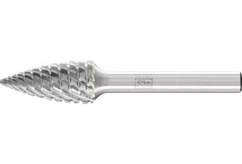 Wysokowydajny trzpień frezarski ze stopów twardych o kształcie pocisku SPG Ø 06 × 18 mm trzpień Ø 6 mm TITANIUM do... 1