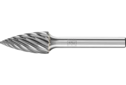 Wysokowydajny trzpień frezarski ze stopów twardych INOX kształt pocisku SPG Ø 12 × 25 mm trzpień Ø 6 mm do stali nierdzewnej 1