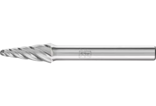 Wysokowydajny trzpień frezarski ze stopów twardych ALU, kształt stożkowy KEL Ø 08 x 20 mm, trzonek Ø 6 mm do aluminium / metalu 1