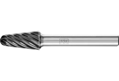 Wysokowydajny trzpień frezarski ze stopów twardych INOX kształt stożkowy KEL Ø 10 × 20 mm trzpień Ø 6 mm HICOAT 1