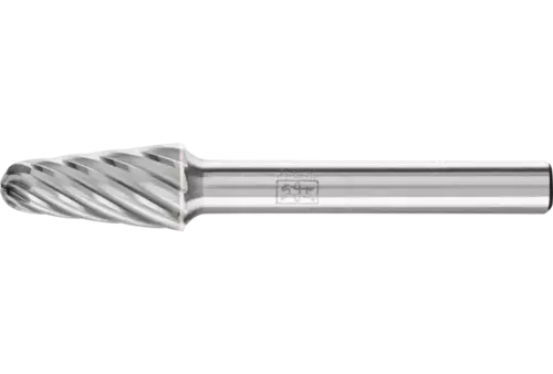 Wysokowydajny trzpień frezarski ze stopów twardych INOX kształt stożkowy KEL Ø 10 × 20 mm trzpień Ø 6 mm do stali nierdzewnej 1
