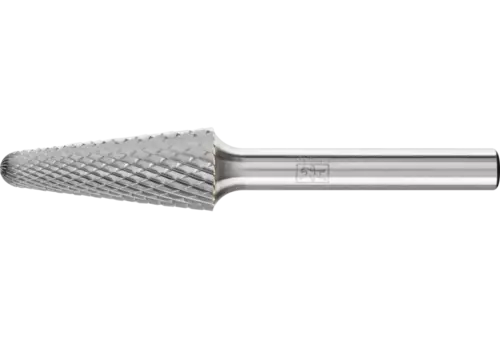 Trzpień frezarski ze stopów twardych kształt stożkowy KEL Ø 12 × 30 mm trzpień Ø 6 mm Z4 uniwersalne średnio drobne 1