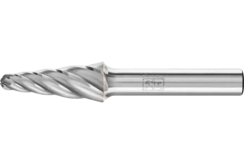 Wysokowydajny trzpień frezarski ze stopów twardych ALU, kształt stożkowy KEL Ø 12 x 30 mm, trzonek Ø 8 mm do aluminium / metalu 1