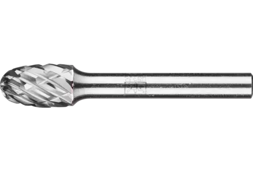 Wysokowydajny trzpień frezarski ze stopów twardych STEEL kształt kropli TRE Ø 10 × 16 mm trzpień Ø 6 mm do stali 1