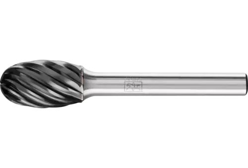 Wysokowydajny trzpień frezarski ze stopów twardych INOX kształt kropli TRE Ø 12 × 20 mm trzpień Ø 6 mm HICOAT 1