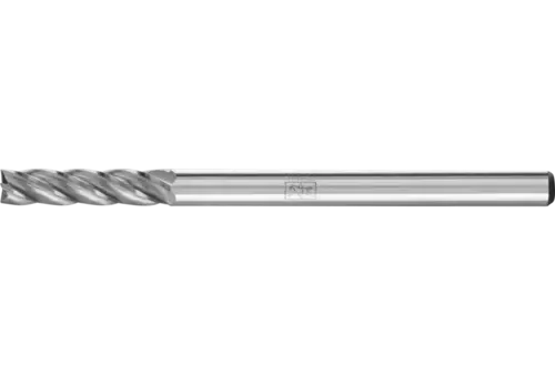 Wysokowydajny trzpień frezarski ze stopów twardych ALU walcowy ZYAS z uzębieniem czołowym Ø 03 × 13 mm trzpień Ø... 1