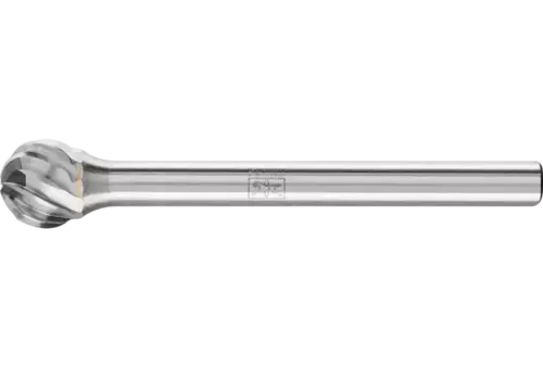 Wysokowydajny trzpień frezarski ze stopów twardych INOX kulisty KUD Ø 06 × 05 mm trzpień Ø 3 mm do stali nierdzewnej 1