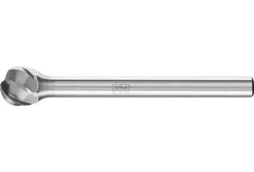 Wysokowydajny trzpień frezarski ze stopów twardych ALU kulisty KUD Ø 06 x 05 mm, trzonek Ø 3 mm do aluminium / metalu 1