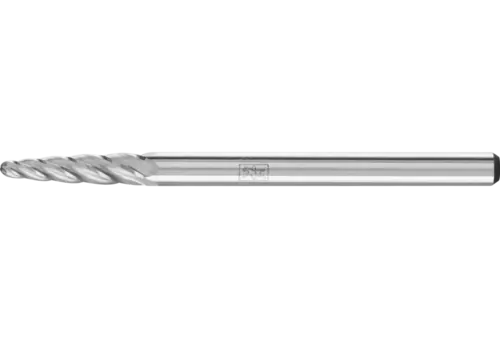 Wysokowydajny trzpień frezarski ze stopów twardych ALU, kształt stożkowy RBF Ø 03 x 13 mm, trzonek Ø 3 mm do aluminium... 1