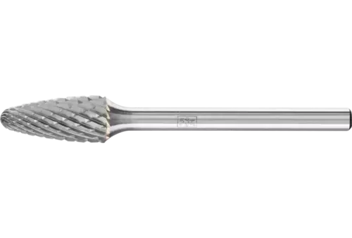 Trzpień frezarski ze stopów twardych kształt drzewa RBF Ø 06 × 13 mm trzpień Ø 3 mm Z4 uniwersalne średnio drobne 1