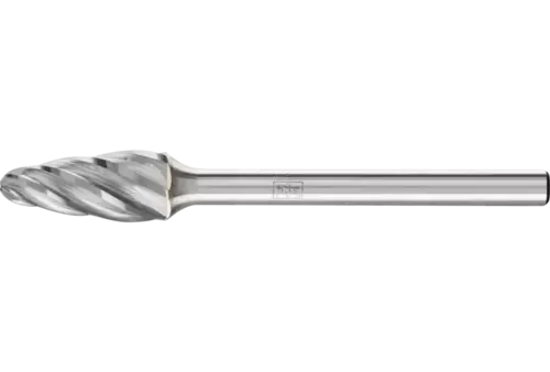 Wysokowydajny trzpień frezarski ze stopów twardych ALU, kształt stożkowy RBF Ø 06 x 13 mm, trzonek Ø 3 mm do aluminium... 1