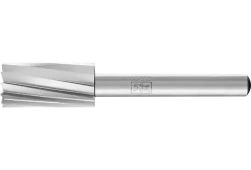 Trzpień frezarski HSS o kształcie walcowym z uzębieniem czołowym A-ST Ø 12 × 25 mm trzpień Ø 6 mm Z 1 uniwersalne... 1