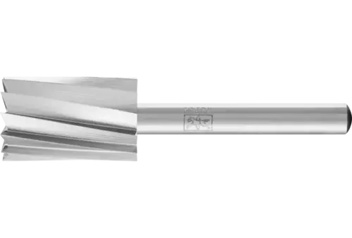 Trzpień frezarski HSS ALU kształt walcowy z uzębieniem czołowym A-ST Ø 16 × 25 mm trzpień Ø 6 mm do aluminium/metalu 1