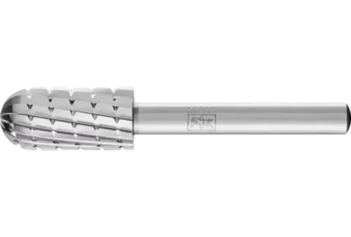 Trzpień frezarski HSS o kształcie kulisto-walcowym C Ø 12 × 25 mm trzpień Ø 6 mm Z 2 uniwersalne średnie z wiórołamaczem 1