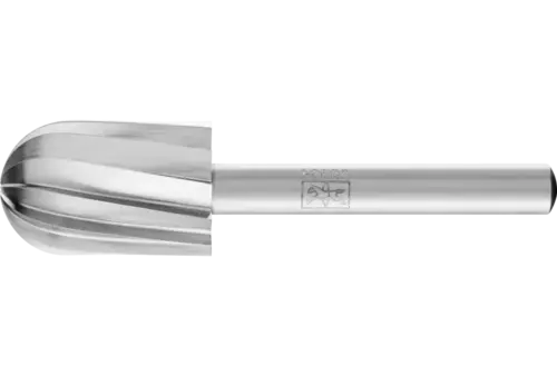 Trzpień frezarski HSS ALU kształt kulisto-walcowy C Ø 16 × 25 mm trzpień Ø 6 mm do aluminium/metali nieżelaznych 1