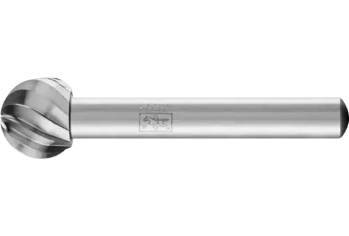 Trzpień frezarski HSS o kształcie kulistym F Ø 12 × 10 mm trzpień Ø 6 mm Z 1 uniwersalne grube 1