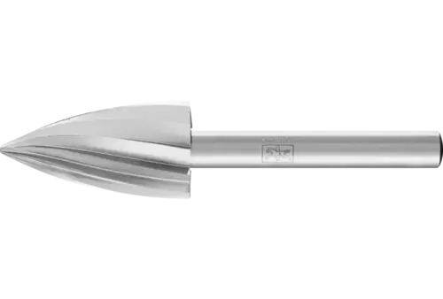Trzpień frezarski HSS ALU kształt pocisku K Ø 16 × 30 mm trzpień Ø 6 mm do aluminium/metali nieżelaznych 1