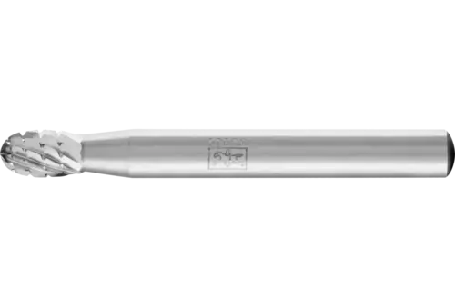Trzpień frezarski HSS o kształcie kropli O Ø 06 × 10 mm trzpień Ø 6 mm Z 3 uniwersalne średnio drobne z wiórołamaczem 1