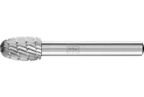 Trzpień frezarski HSS o kształcie kropli O Ø 10 × 16 mm trzpień Ø 6 mm Z 3 uniwersalne średnio drobne z wiórołamaczem 1