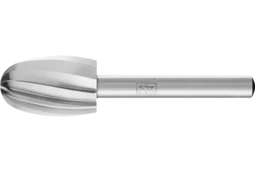 Trzpień frezarski HSS ALU kształt kropli O Ø 16 × 25 mm trzpień Ø 6 mm do aluminium/metali nieżelaznych 1
