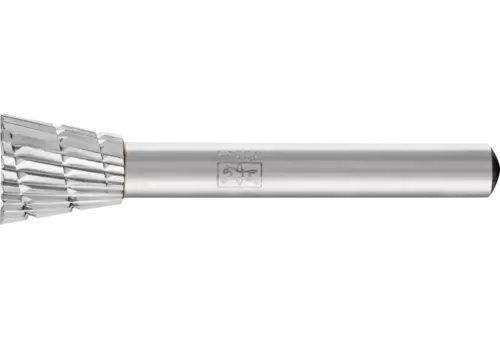 Trzpień frezarski HSS z uzębieniem czołowym W-ST 12 × 13 mm trzpień Ø 6 mm Z 3 uniwers. śr. drob. z wiórołamaczem 1