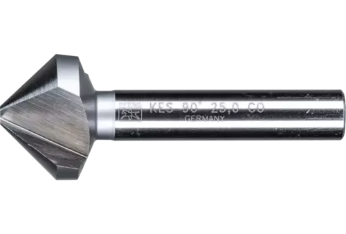 Pogłębiacz stożkowy i okrawacz HSSE Co5 90° Ø 25 mm trzpień Ø 10 mm DIN 335 C 1