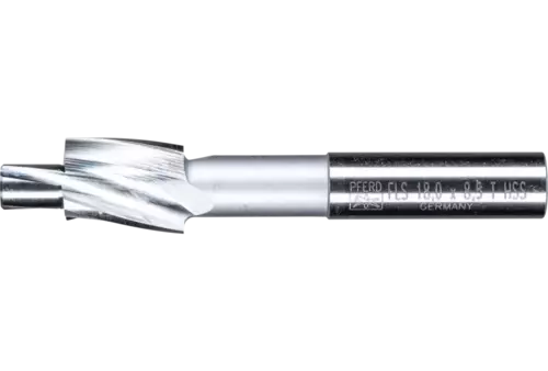 Płaski pogłębiacz HSS z czopem prowadzącym DIN 373 Ø 18,0 mm trzpień Ø 12 mm do gwintowanych otworów rdzeniowych Pferd 25203119 1