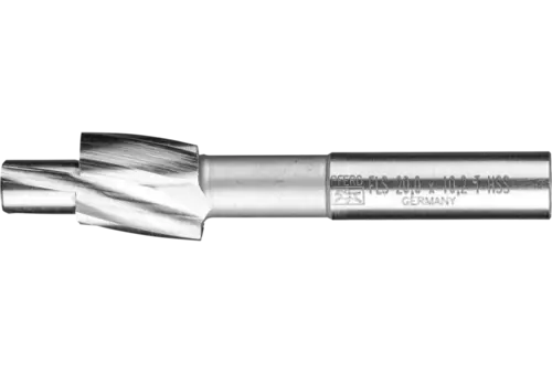 Płaski pogłębiacz HSS z czopem prowadzącym DIN 373 Ø 20,0 mm trzpień Ø 12 mm do gwintowanych otworów rdzeniowych Pferd 25203120 1