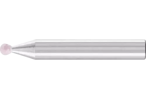 Ściernica trzpieniowa STEEL EDGE kulista 3 × 3 mm trzpień Ø 6 mm A100 do stali i staliwa 1