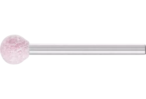 Ściernica trzpieniowa STEEL EDGE kulista 8 × 8 mm trzpień Ø 3 mm A80 do stali i staliwa 1