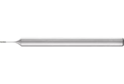 Diamentowa ściernica trzpieniowa cylindryczna Ø 0,5 mm, trzpień Ø 3 mm D64 (drobna) do szlifowania otworów/łuków 1