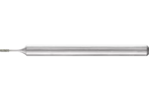 Diamentowa ściernica trzpieniowa cylindryczna Ø0,8 mm, trzpień Ø3 mm D64 (drobna) do szlifowania otworów/łuków 1