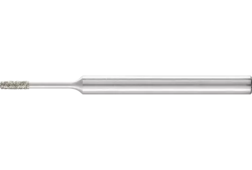 Diamentowa ściernica trzpieniowa cylindryczna Ø1,4 mm, trzpień Ø3 mm D126 (średnia) do szlifowania otworów/łuków 1