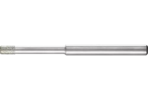 Diamentowa ściernica trzpieniowa cylindryczna Ø2,4 mm, trzpień Ø3 mm D91 (drobna) do szlifowania otworów/łuków 1