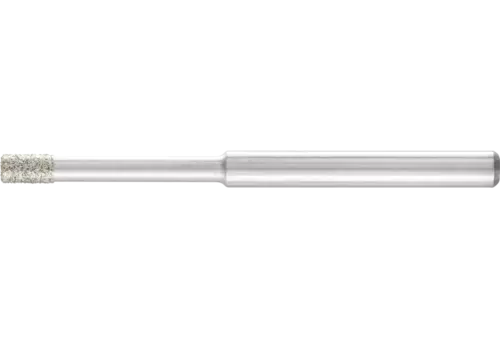 Diamentowa ściernica trzpieniowa cylindryczna Ø2,4 mm, trzpień Ø3 mm D126 (średnia) do szlifowania otworów/łuków 1