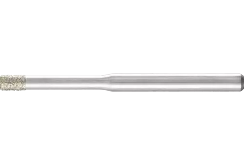 Diamentowa ściernica trzpieniowa cylindryczna Ø2,6 mm, trzpień Ø3 mm D126 (średnia) do szlifowania otworów/łuków 1