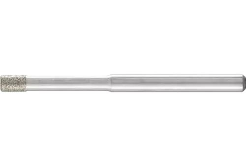 Diamentowa ściernica trzpieniowa cylindryczna Ø2,8 mm, trzpień Ø3 mm D126 (średnia) do szlifowania otworów/łuków 1