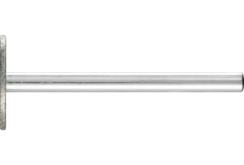 Diamentowa ściernica trzpieniowa cylindryczna wąska Ø14 × 1,0 mm, trzpień Ø3 mm D64 (drobna) do szlifowania rowków 1