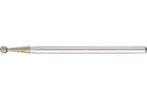 Diamentowa ściernica stożkowa Ø 3,0 mm, trzpień Ø 3 mm D181 (zgrubna) do usuwania gratów z profili 1